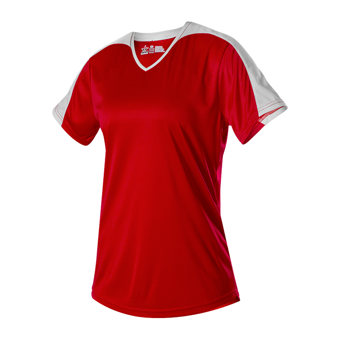 Alleson Baseballtrikot – Jugendliche, V-Ausschnitt, Fastpitch