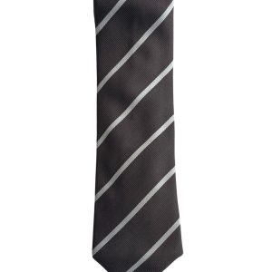 Brunello Cucinelli Krawatte – Braun, Diagonalstreifen, Seide, Herren