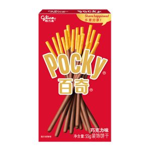 Pocky Keksstäbchen mit klassischem Schokoladengeschmack, 55g