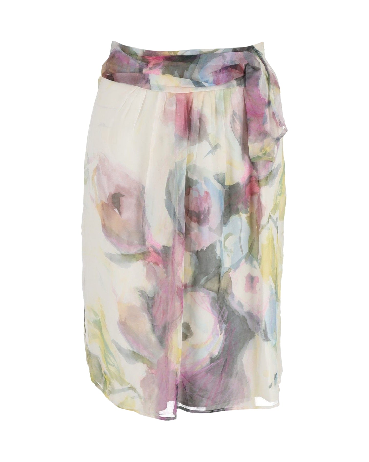 Valentino Rock aus Seide mit mehrfarbigem Blumenprint