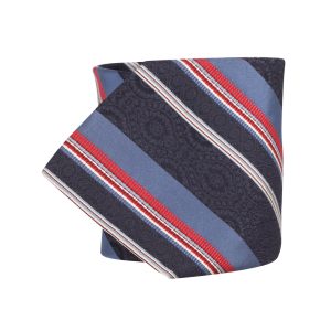 Kenzo Krawatte – Streifenmuster, Blau, Seide