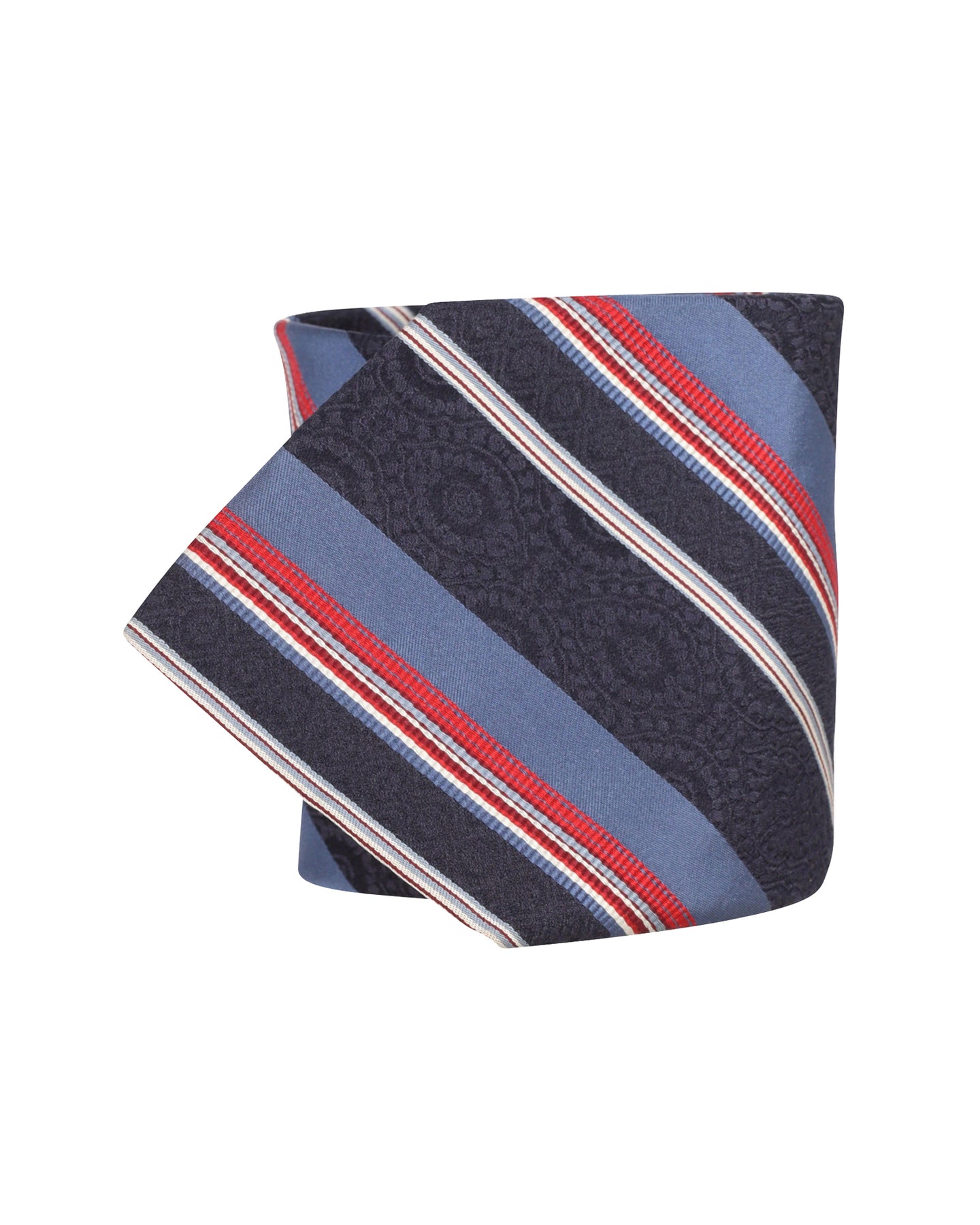 Kenzo Krawatte – Streifenmuster, Blau, Seide
