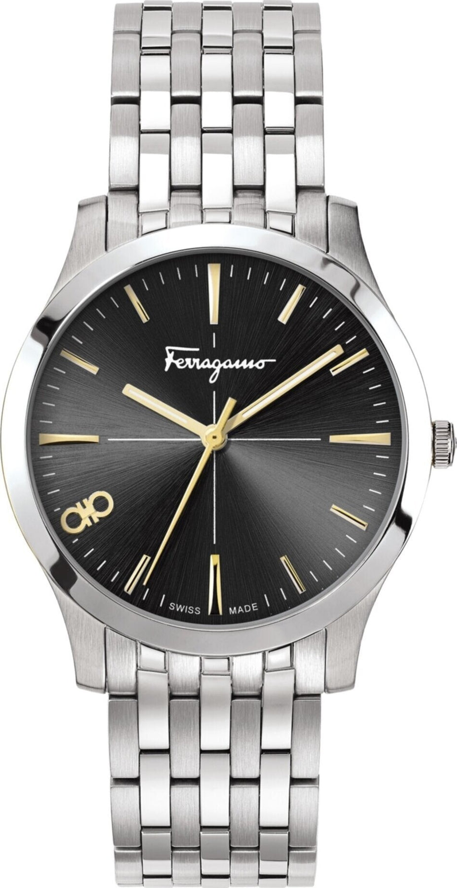 Ferragamo Quarz-Armbanduhr – Damen, Silberfarben – 35mm