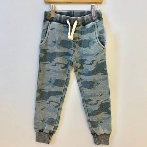 Jogginghose – Kinder, Camouflage, Grau