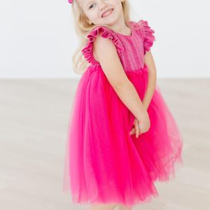 Tutu-Kleid – Knallrosa, Schimmer