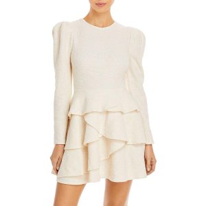 Minikleid – Bouclé, kurz