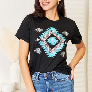 Kurzarm-T-Shirt mit Grafikmotiv