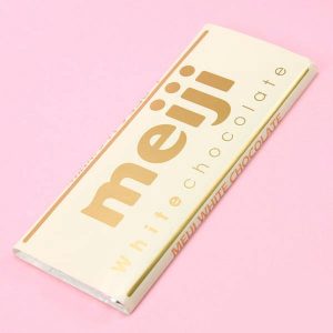 Meiji Schokoladenriegel aus weißer Schokolade