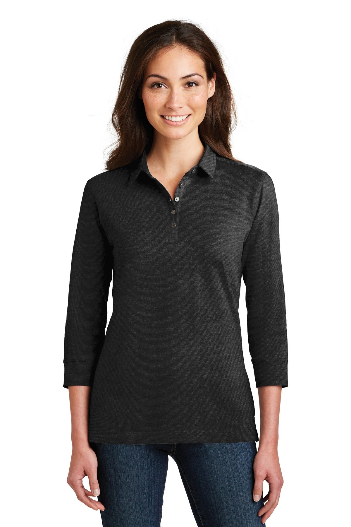 Port Authority Meridian Poloshirt – Damen, Baumwollmischung, 3/4-Ärmel – L578