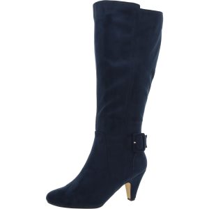 Wadenlange Stiefel mit Reißverschluss