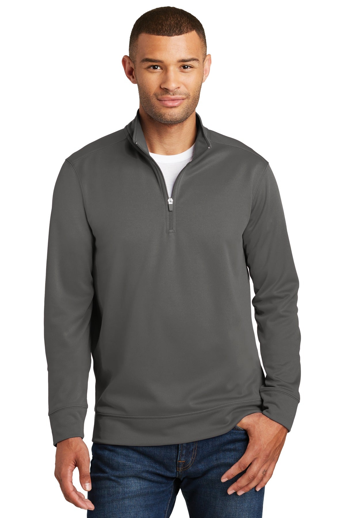 Port & Company Sweatshirt – Herren, Performance, Fleece, Pullover, 1/4-Reißverschluss