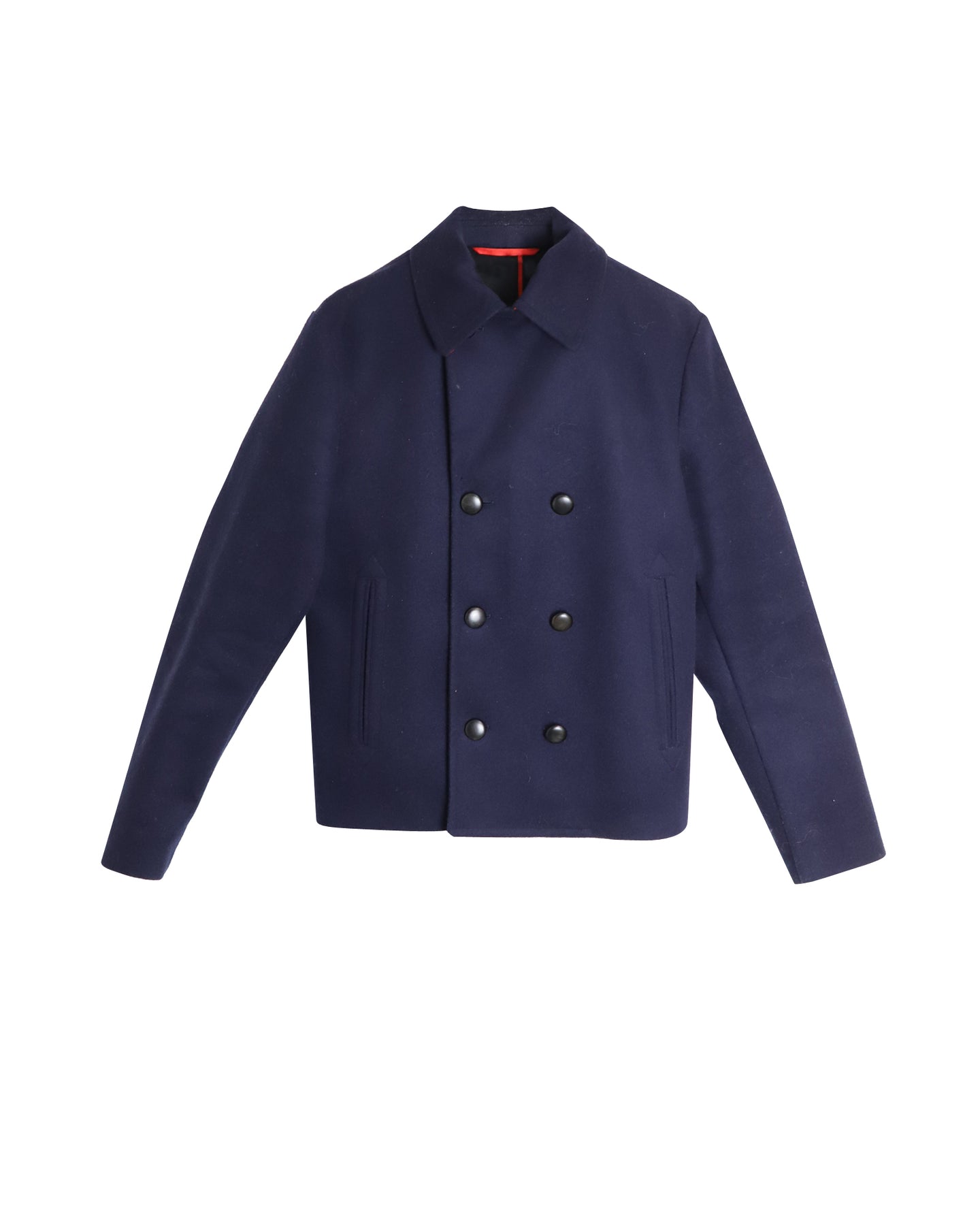 Alexander McQueen Cabanjacke – kurz, Marineblau, Schurwolle