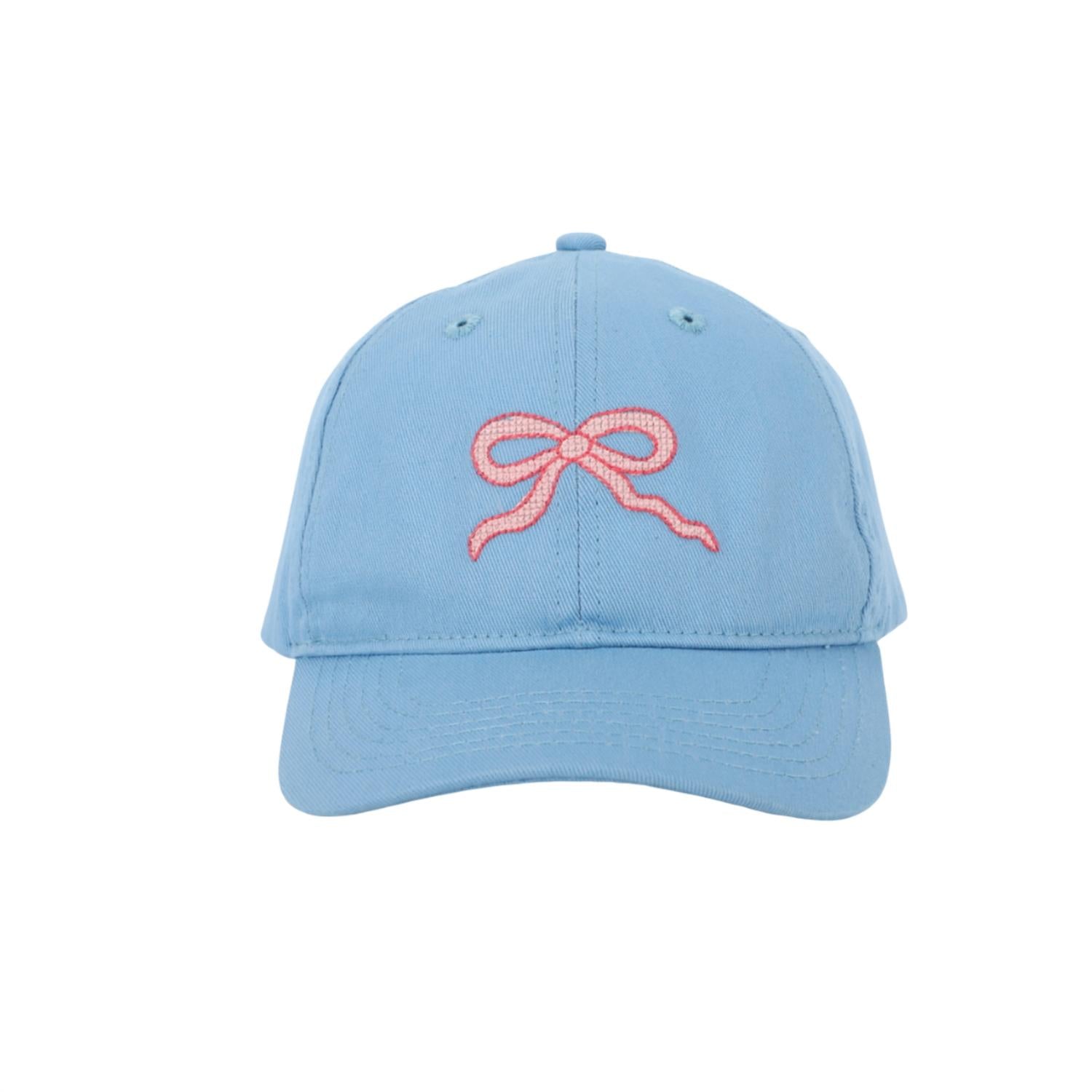 Kopfbedeckung für Mädchen mit Schleife – Blau