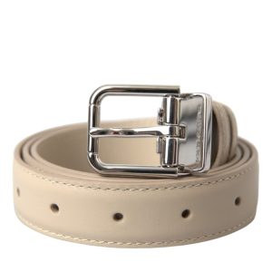 Dolce & Gabbana Damen-Kalbsledergürtel mit Metallschnalle – 7732517011516