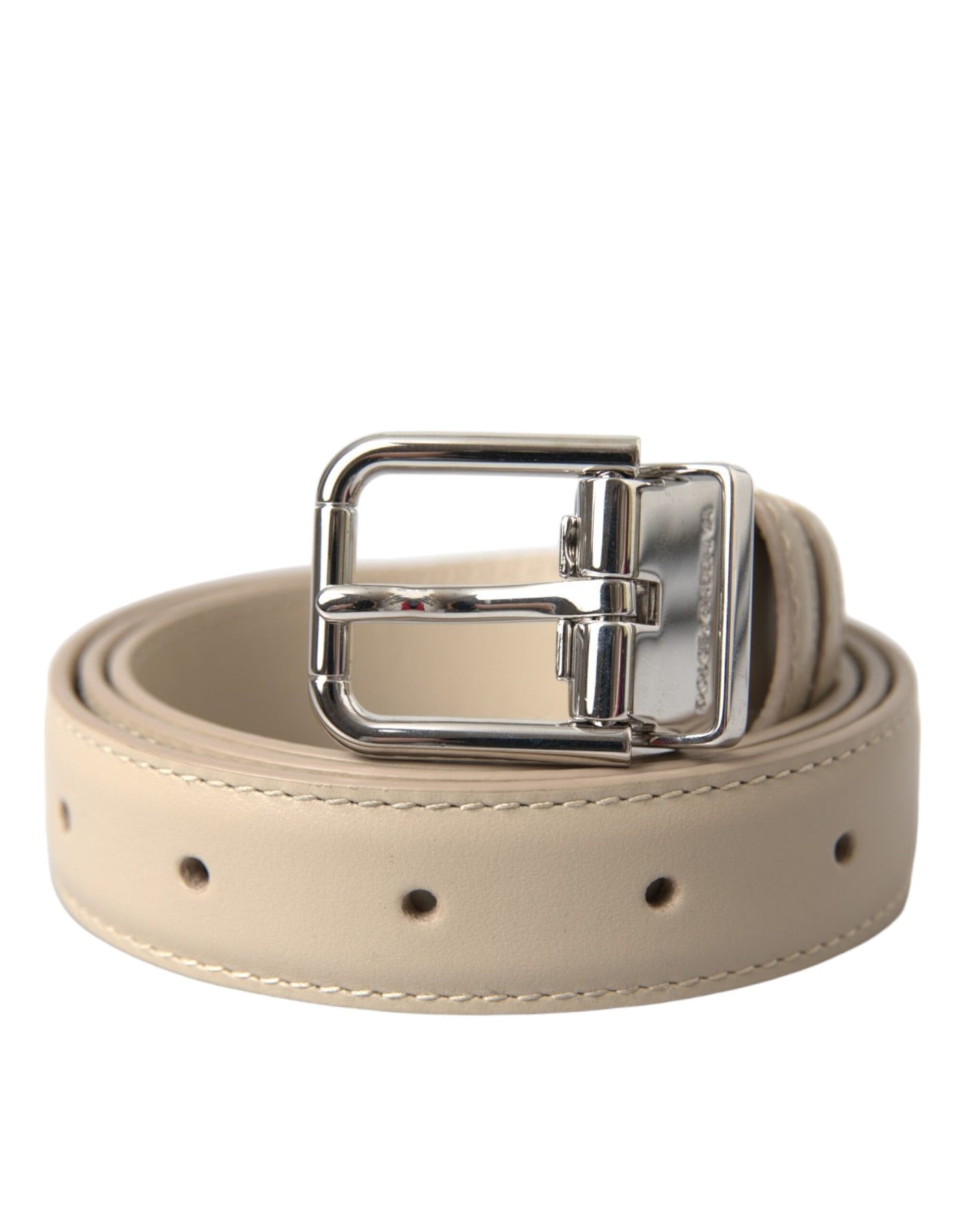 Dolce & Gabbana Damen-Kalbsledergürtel mit Metallschnalle – 7732517011516