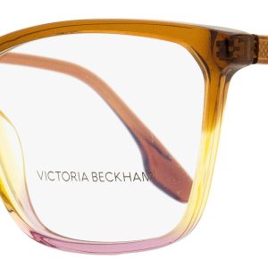 Victoria Beckham Brille – Damen, rechteckig, Karamellfarben, Rosa – VB2614 / 241 / 57mm