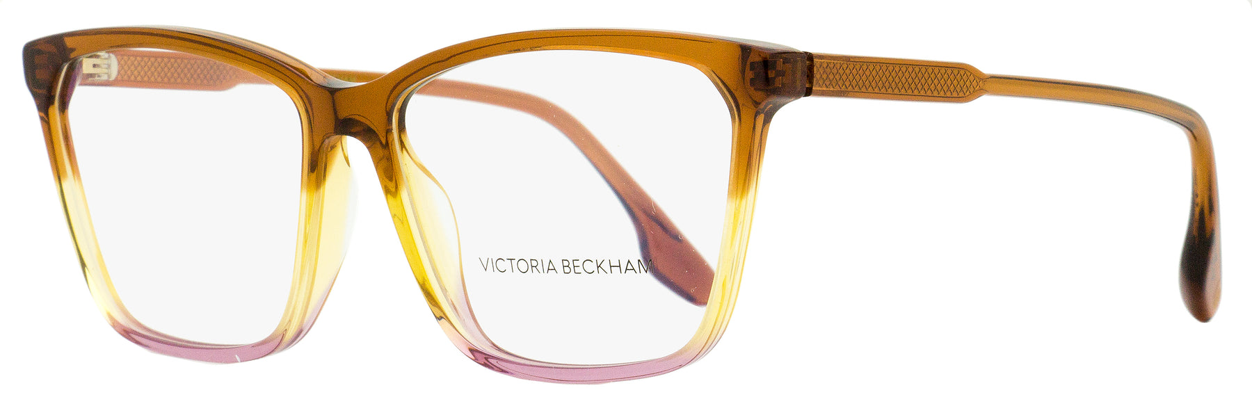 Victoria Beckham Brille – Damen, rechteckig, Karamellfarben, Rosa – VB2614 / 241 / 57mm