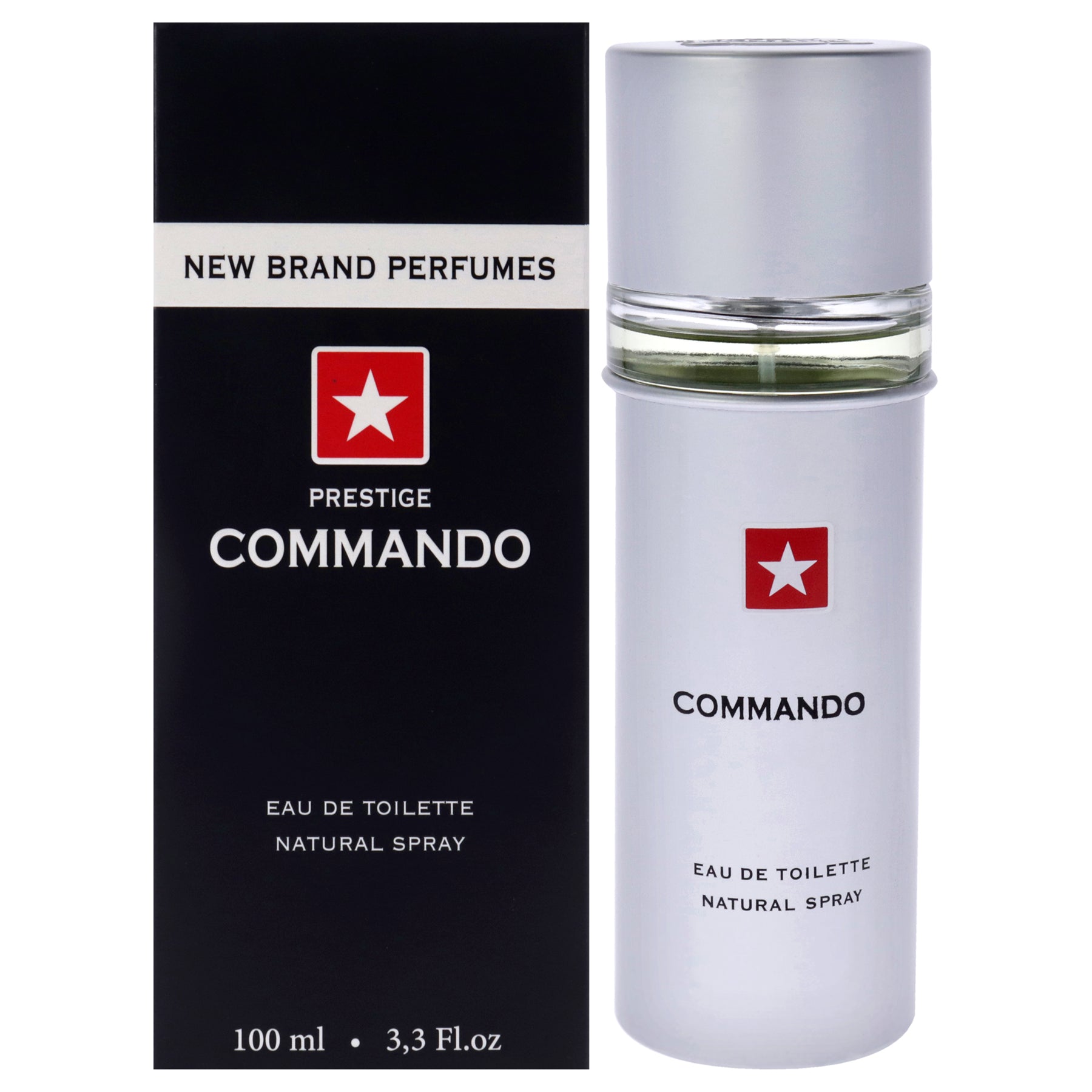 New Brand Commando – Eau de Toilette – Herren, 3.3 oz, Spray