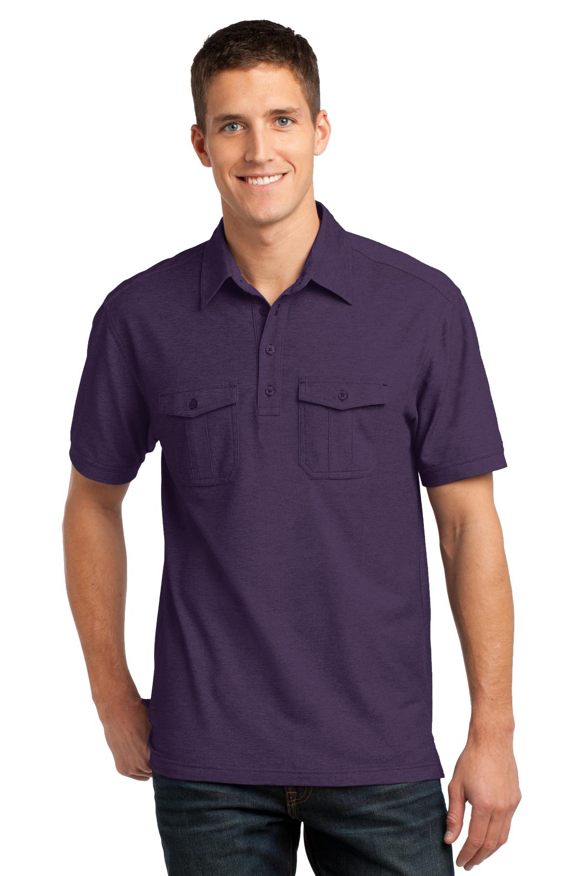 Port Authority Poloshirt – Oxford, Piqué, doppelt, Taschen – K557