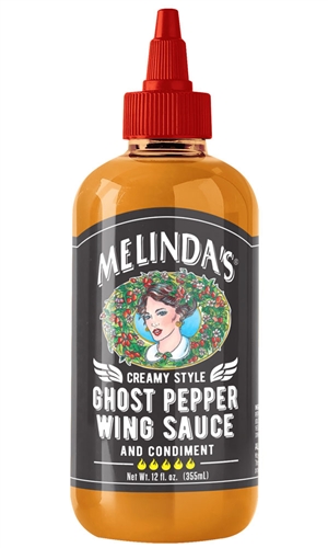 Melinda's Wingsauce – cremig, Stil, Bhut-Jolokia-Chili, 12oz