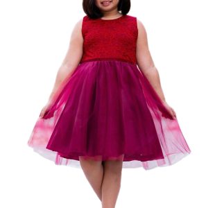 Kleid – größere Mädchen, Tüll, Samt, Besatz, Junior, Brautjungfer, große Größen, Größen – 14.5-20.5