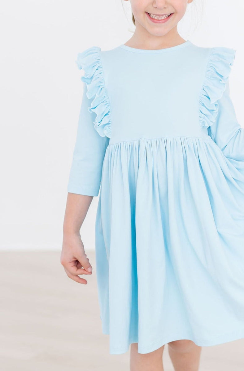 Bluebird Schwingendes Kleid – Rüschen – 3/4