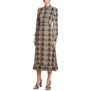 Midikleid mit Blumenprint