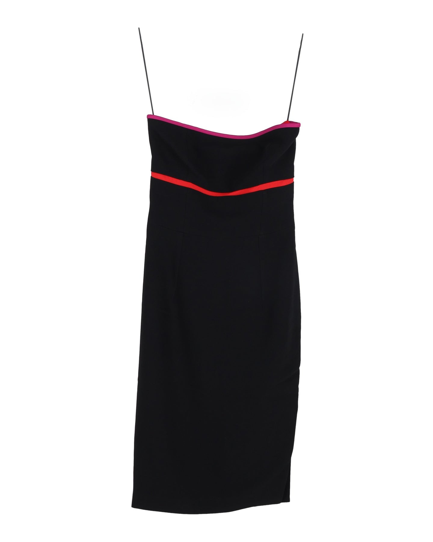 Altuzarra Kleid – trägerlos, knielang, Schwarz, Polyester