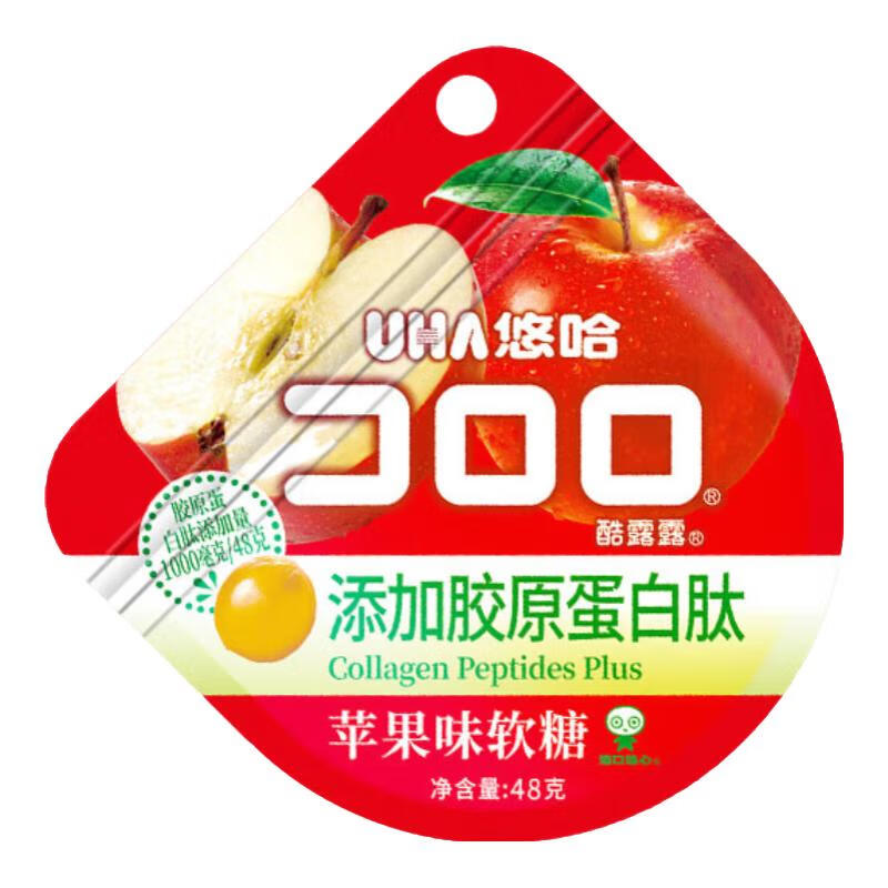 UHA Fruchtgummi – Kororo, Apfel, Geschmack, Süßigkeiten, 48g