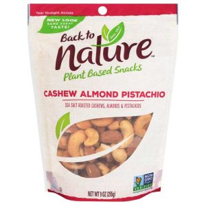 Back to Nature Cashew-Mandel-Pistazien-Nussmischung mit Meersalz, 9oz