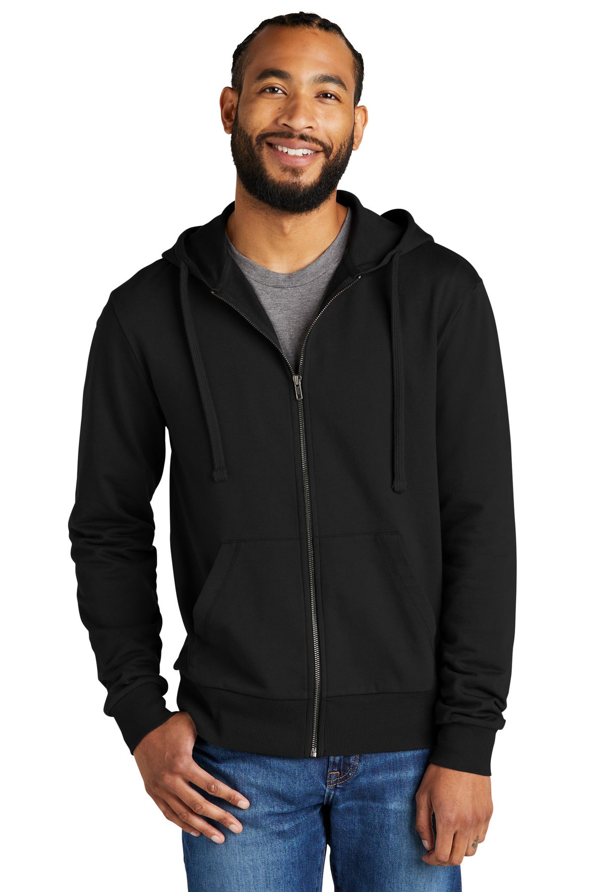 Allmade Kapuzenpullover – Herren, Bio, French Terry, durchgehender Reißverschluss – AL4002