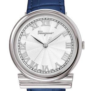Ferragamo Quarz-Armbanduhr – Damen, Blau – 34mm