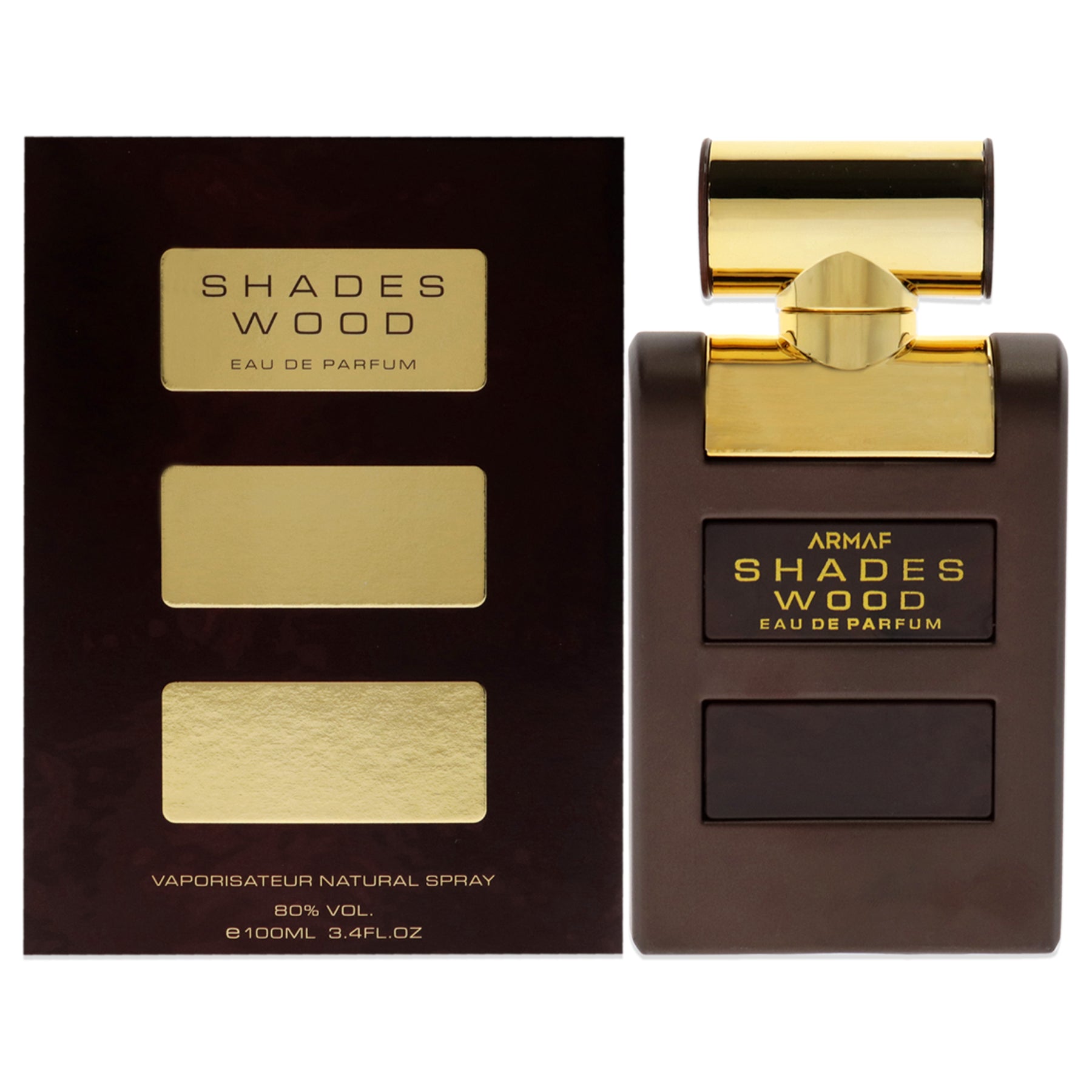 Armaf Shades Wood – Eau de Parfum – Herren, 3.4 oz, Spray