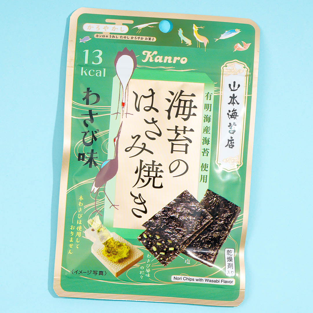 Kanro Chips – gewürzt, Algen, mit Wasabi