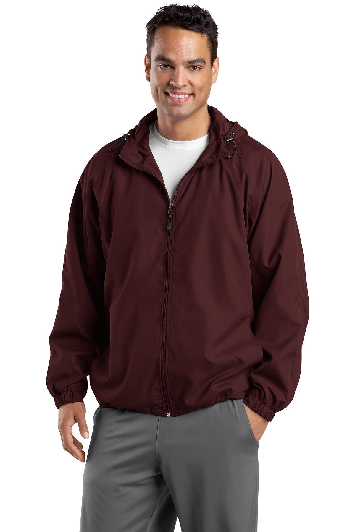 Sport-Tek Jacke – lange Größen, mit Kapuze, Raglan – TJST73