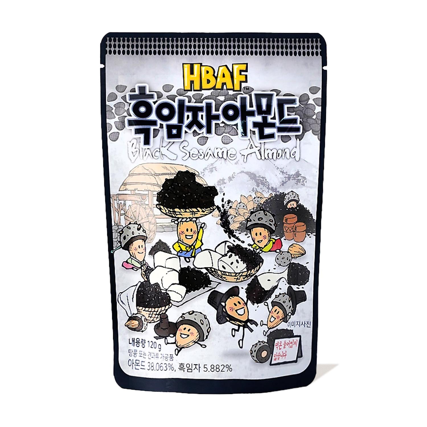 HBAF Mandeln – koreanisch, Stil, schwarzer Sesam