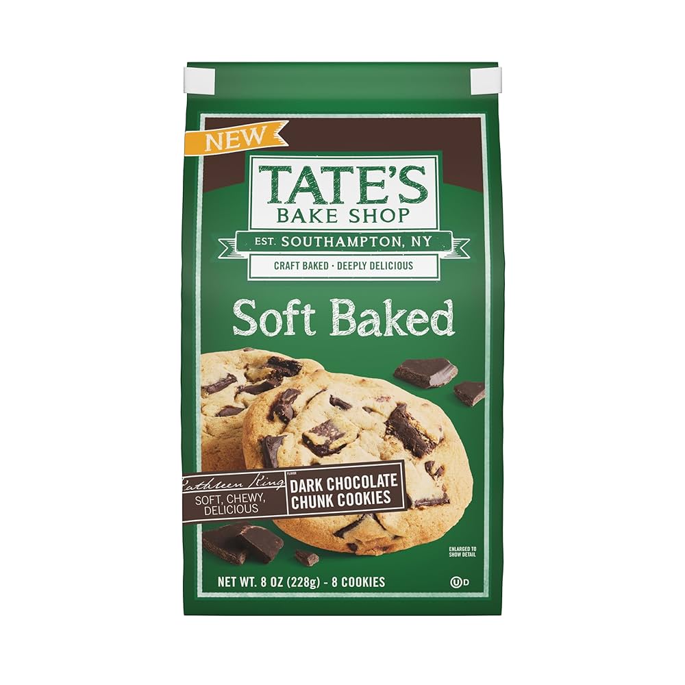 Tate's Kekse mit Zartbitterschokoladenstückchen – weich, gebacken