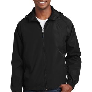 Sport-Tek Jacke – Herren, mit Kapuze, Raglan