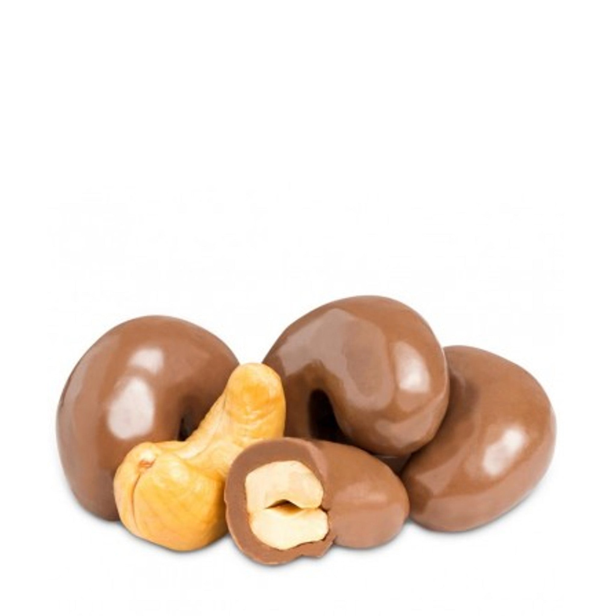 Cashewkerne – mit Milchschokolade überzogen