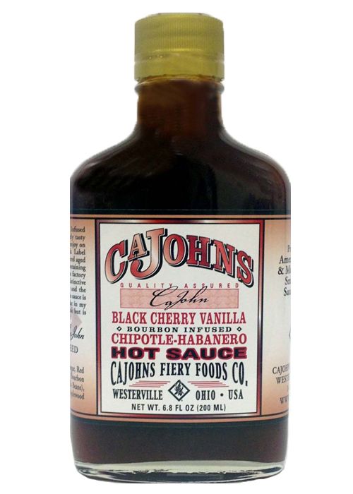 Cajohns scharfe Sauce – schwarz, Kirschen, Vanille, 6.8oz