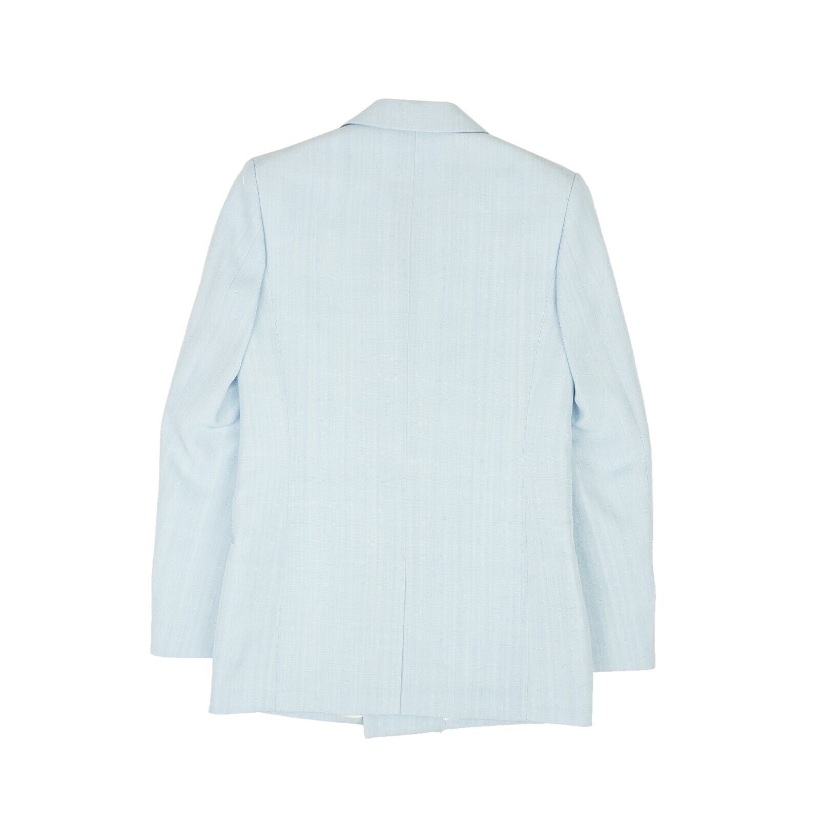 Zweireihiger Blazer aus Viskose – Hellblau