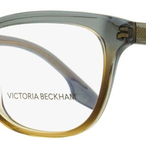 Victoria Beckham Brille – Damen, rechteckig, Grau, Braun – VB2607 / 038 / 55mm