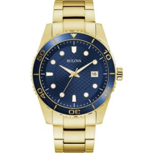 Bulova Quarz-Armbanduhr – Herren, Blau – 44mm
