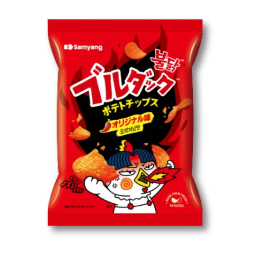 Samyang Buldak Kartoffelchips – scharf