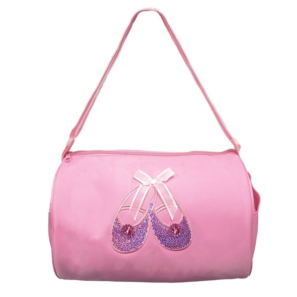 Reisetasche – Mädchen, Rosa, mit Strass, mit Pailletten, Ballettschuh-Applikation