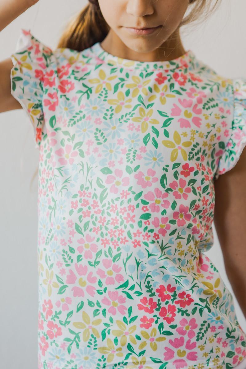 Daffodils T-Shirt – Rüschen, Kurzarm – S/S