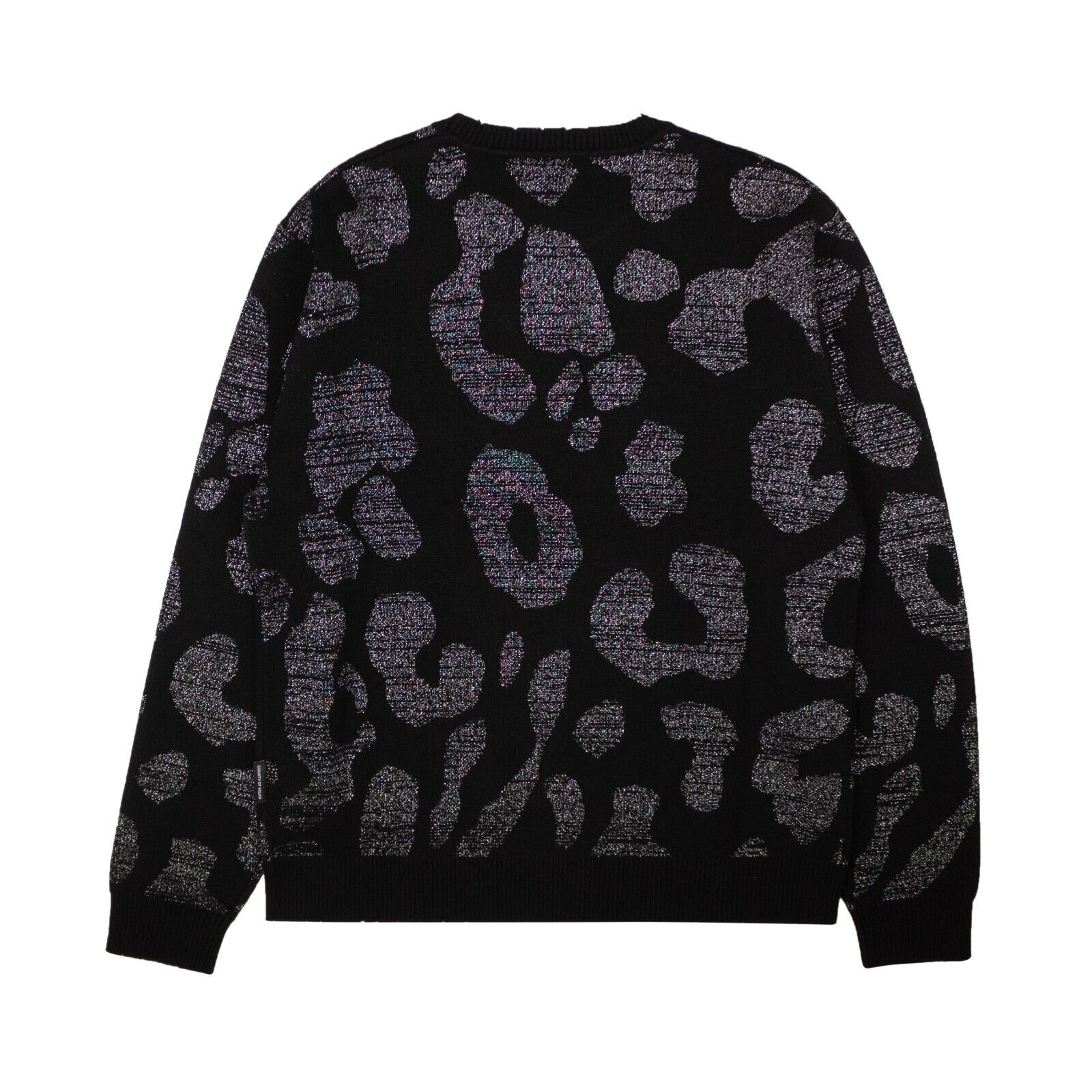 Marcelo Burlon Pullover – Leopardenmotiv, Dunkelgrau, Schwarz
