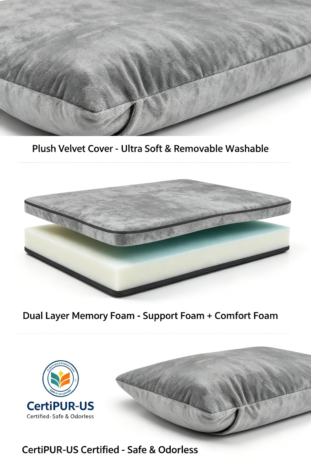 3cm Thick Memory Foam Camping Mattress (Roll-Up) detail image