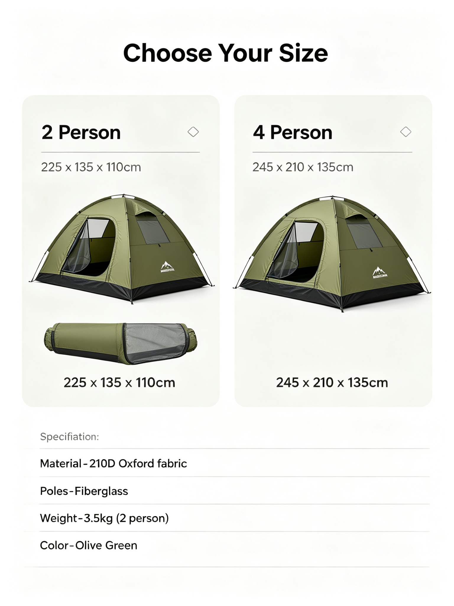 Mimajor Instant Pop-Up Camping Tent detail image