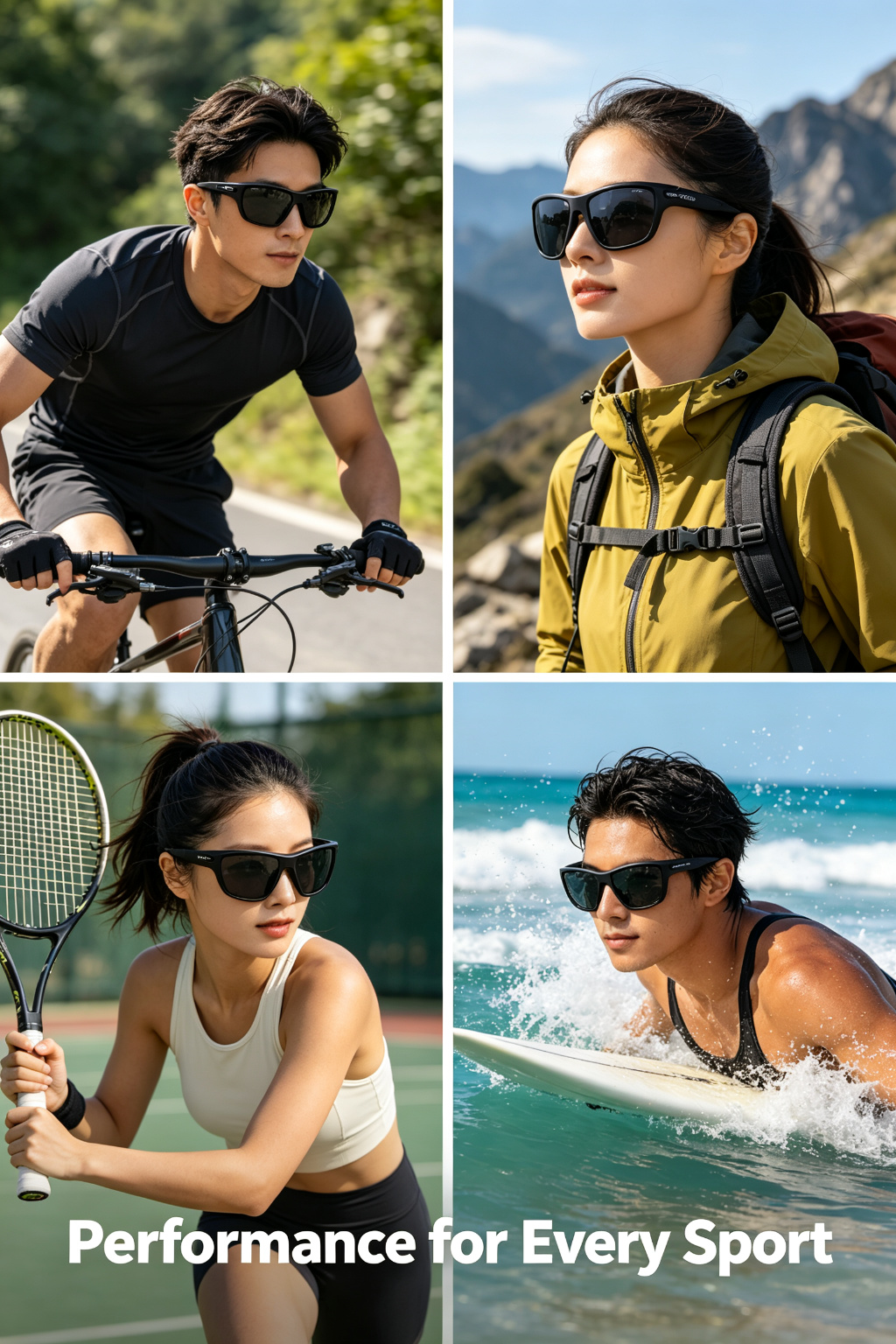 Sports Wrap Polarized Sunglasses detail image